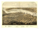 Buy Port Huron, Michigan - Panoramic Map at AllPosters.com