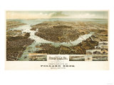 Buy Norfolk, Virginia - Panoramic Map at AllPosters.com