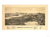 Meredith, New Hampshire - Panoramic Map