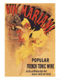Buy Paris, France - Vin Mariani Dancing Girl Pouring Wine Promotional Poster at AllPosters.com