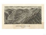 Northfork, West Virginia - Panoramic Map