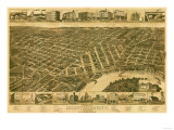 Buy Montgomery, Alabama - Panoramic Map at AllPosters.com