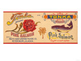 Buy Tonka Brand Salmon Label - Petersburg, Alaska at AllPosters.com