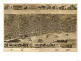 Memphis, Tennessee - Panoramic Map