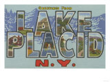 Lake Placid, New York - Large Letter Scenes