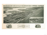 Margate, New Jersey - Panoramic Map