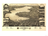 Buy Lake Geneva, Wisconsin - Panoramic Map at AllPosters.com