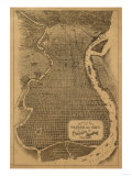 Philadelphia, Pennsylvania - Panoramic Map