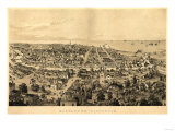 Buy Milwaukee, Wisconsin - Panoramic Map at AllPosters.com