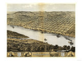 Buy Leavenworth, Kansas - Panoramic Map at AllPosters.com