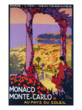 Monte Carlo, Monaco - Travel Promotional Poster