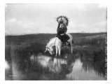 Buy Cheyenne Indian, Wearing Headdress, on Horseback Photograph at AllPosters.com