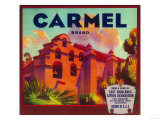 Buy Carmel Orange Label - East Highlands, CA at AllPosters.com
