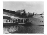 Boeing Pan American Trans-Ocean Clipper Loading Photograph - Pacific Islands