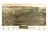 Saratoga Springs, New York - Panoramic Map