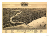 Buy Sheboygan, Wisconsin - Panoramic Map at AllPosters.com