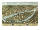 Wheeling, West Virginia - Panoramic Map