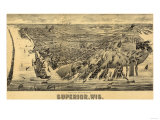 Buy Superior, Wisconsin - Panoramic Map at AllPosters.com