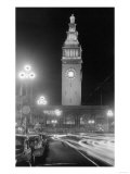 Exterior View of Ferry Building at Night - San Francisco, CA