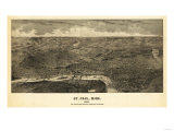 Buy Saint Paul, Minnesota - Panoramic Map at AllPosters.com
