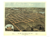 Buy Tecumseh, Michigan - Panoramic Map at AllPosters.com