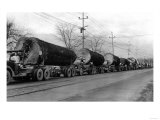 Larson Logging Co with 13 Truck Caravan - Bellingham, WA