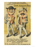 Jackson's Best Chew Advertisement, Happy Pair of Men - Petersburg, VA