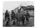 Buy Eskimo Berry Pickers in Nome, Alaska Photograph - Nome, AK at AllPosters.com