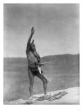 Dakota Soiux Indian with Pipe Edward Curtis Photograph