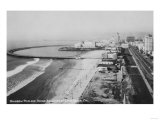 Long Beach, California Rainbow Pier and Ocean Blvd. Photograph - Long Beach, CA