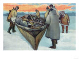 Buy Eskimos Launching Whaling Boat - Alaska at AllPosters.com