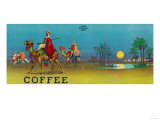 Desert Scene Coffee Label