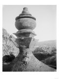 Man in front of Large Urn at Petra Photograph - Petra, Jordan