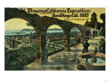 Buy View of City from a Mission, Panama-CA Expo - San Diego, CA at AllPosters.com