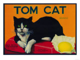 Buy Tom Cat Lemon Label - Orosi, CA at AllPosters.com