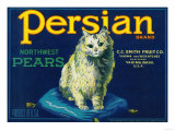 Buy Persian Pear Crate Label - Yakima, WA at AllPosters.com