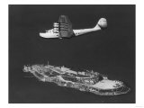 Pan American China Clipper Flying Over Alcatraz Island Photograph - San Francisco, CA