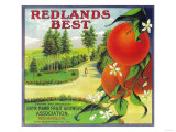 Buy Redlands Best Orange Label - Redlands, CA at AllPosters.com