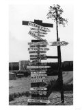 Signpost at Watson Lake, Alaska on Alaska Highway Photograph - Watson Lake, AK Premium Poster