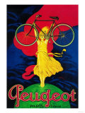 Buy Peugeot Bicycle Vintage Poster - Europe at AllPosters.com