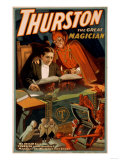 Thurston the Great Magician with Devil Magic Poster Premium Poster