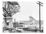 Aurora Bridge Construction Photograph - Seattle, WA