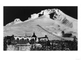 Aerial View of Timberline Lodge and Ski Lift - Mt. Hood, OR