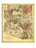 Buy Arizona Territory - Panoramic Map at AllPosters.com
