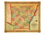 Buy Arkansas - Panoramic Map at AllPosters.com