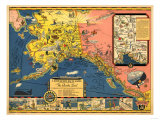 Buy Alaska - Steamship Company Panoramic Map at AllPosters.com