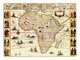 Buy Africa - Panoramic Map - Africa at AllPosters.com