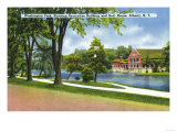 Albany, New York - Washington Park View of Recreation Bldg & Boathouse