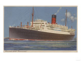 Buy View of the Cunard R.M.L. Franconia Cruise Ship at AllPosters.com