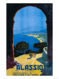 Alassio, Italy - West Italian Riviera Travel Poster - Alassio, Italy